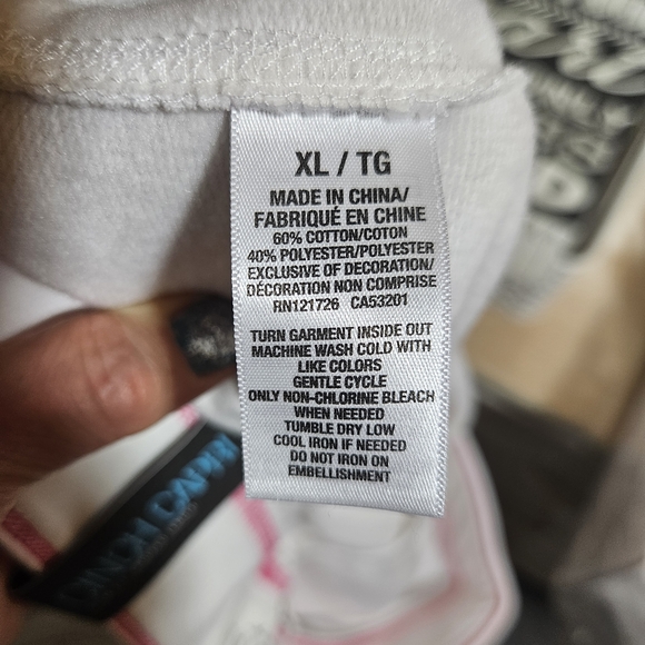 AEROPOSTALE White Joggers with Signature Pink Logo Graphics. XL NWT - Picture 8 of 9